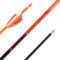 wolfman 32 Zoll 100% reines Carbon Pfeile für Bogenschießen Spine 400-1000 Zielpfeile Erwachsene Jagdpfeil für Compound Bogen Recurve Bogen Bogen und Pfeil (2 Orange 1 Weiß, Spine 700)