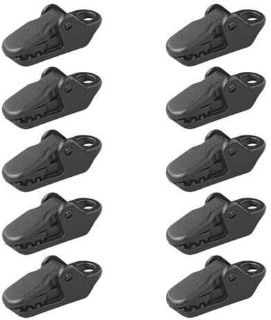 MultiBros Zeltteppichclips - Set von 10 Stück | Robuste Teppich- und Planenhalter | Perfekt für Zeltteppiche, Bodenplanen & Abdeckplanen | Verschleiß- & Stoßfestes POM Material | Sicherer Halt