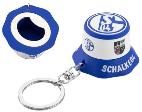 FC Schalke 04 Schlüsselanhänger Fischerhut mit Flaschenöffner Anhänger S04