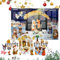 Krippenadventskalender 2024 | Krippenadventskalender | Weihnachtskrippe Countdown Kalender, Krippe Adventskalender Set 25 Christlicher religiöser Adventskalender für Kinder