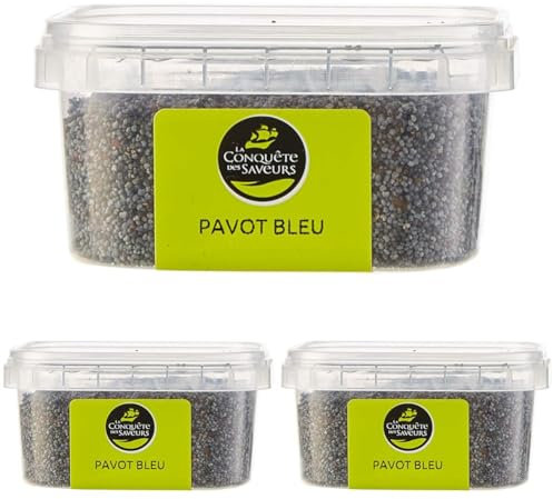 La Conquête des Saveurs Pavot Bleu 70 g (Lot de 3)