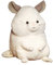 LSSHPZLFC Simulation Chipmunks Kuscheltiere, Süße Chinchilla-Plüschtiere, Weiches Kissen, Realistische Kleine Mauspuppe, Geburtstags for Kinder, Kinder, Babyspielzeug(White,35cm)