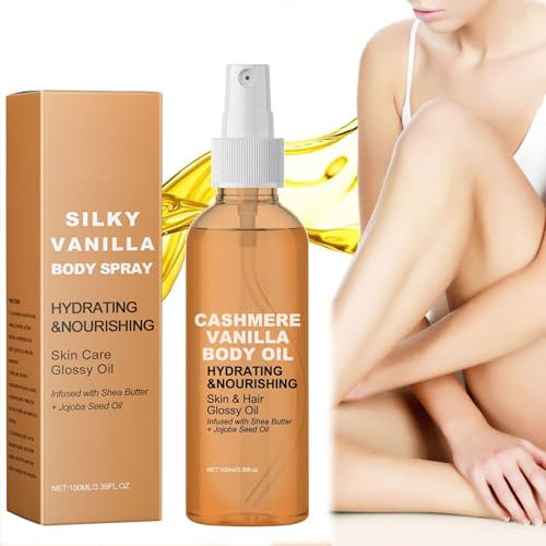 1/2/3PCS Body Oil Cashmere Vanilla,Vanilla Cashmere Body Oil, Vanilla Cashmere Lotion, Bodylotion Vanille, Softens Skin, Deeply Nourishes the Skin (1)