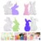 4 Stück Osterhase Silikonform,3D Kaninchen Gießform Ostern,Ostern Hase Silikonformen Gießformen,Gießformen Hasen Kerzen für Gips,Sojawachs Kerzen,Handwerk,DIY Handwerk,Ostern Dekoration