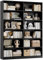 FirFurd Bücherregal Regal mit 12 Fächern Bücherschrank Standregal Aufbewahrungsregal für Wohnzimmer Büro Küche 120 x 30 x 188,7 cm schwarz