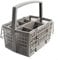 Cutlery Basket Dishwasher For Bosch SZ73100 Replacement Part Plastic Utensil Holder Compatible for Constructa Dishwashers, Gray, 232x156x142mm
