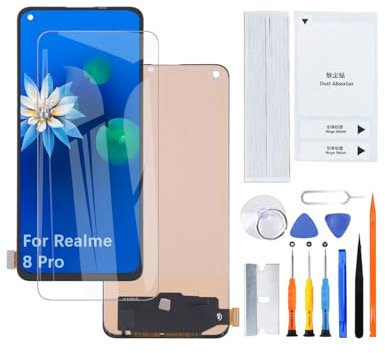 H&LYCYJ Pantalla LCD para Realme 8 Pro TFT RMX3081 LCD Montaje con kit (sin huellas dactilares)