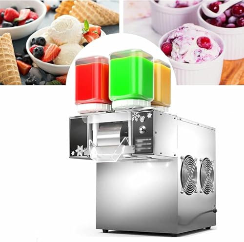 Snowflake Ice Cream Machine, Commercial/Home Snowflake Ice Machine, Snow Cone Shaver, Ice Shaved Machine Ice Crusher