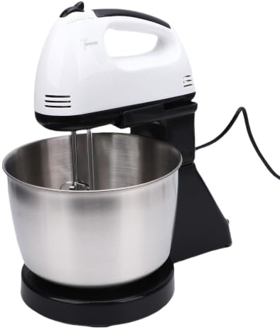 Asixxsix Electric Stand Mixer, 7 Speed Electric Food Mixer with Stainless Steel Bowl, Kitchen Mixer Beater for Baking Cakes, Bread, Cookies, Pastry