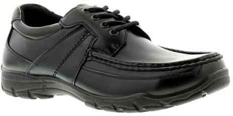Rockstorm Rocket Teen School Oxford Shoes. School Boys Black Shoes. Academic Footwear for Kids with Lace Up. Durable Kids Footwear