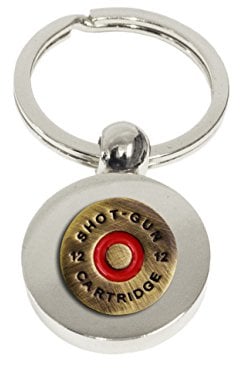 Knight Shotgun Cartridge Silver Keyring