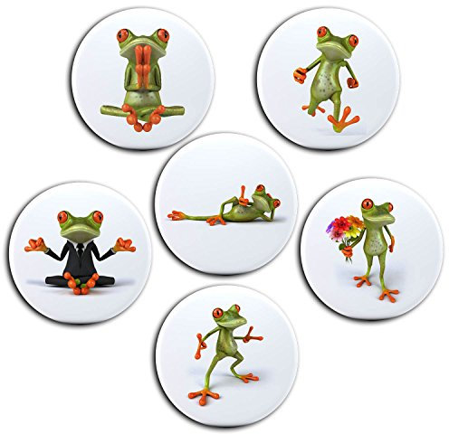Merchandise for Fans Kühlschrankmagnete für Memoboard Pinnwand Magnettafel Whiteboard - 3D Frosch [ 04 ]