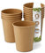 BIOZOYG 1000 Stück Kaffeebecher Pappbecher 200ml / 8 oz Ø 80 mm braun - Einwegbecher plastikfrei - Becher aus nachhaltiger Forstwirtschaft - Kaffeebecher Einweg