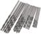 Qiman 20 Pieces 1 mm 1.5 mm 2 mm 2.5 mm Diamond Coated Twist Drill Bit Set for Glass Soft Metal Tiles Stone