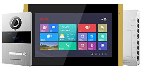 GVS Home IP Video Citofono Kit Sistema POE Indoor Outdoor Villa Station Campanello 7