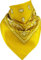Harrys-Collection extra großes Bandana 100% Baumwolle! 70x70 cm, Größen:70x70, Farben:gelb