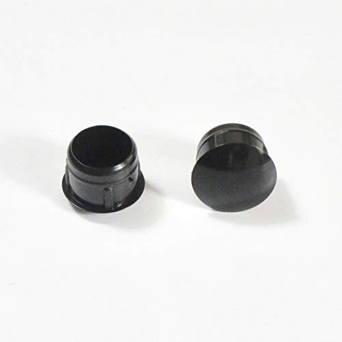 ajile - Bouchon Cache Obturateur pour Trou Alésage de Diamètre 12 mm - Plastique NOIR - Sachet de 50 pièces - OBF112x50-FBA