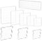 HO2NLE 9pcs Acryl Stempelblock Set Acrylblock Stempel Stanzblöcke Blocksatz Transparent Stempel Blöcke für Scrapbook Fotoalbum Hand Schnitzen Handwerk Scrapbooking