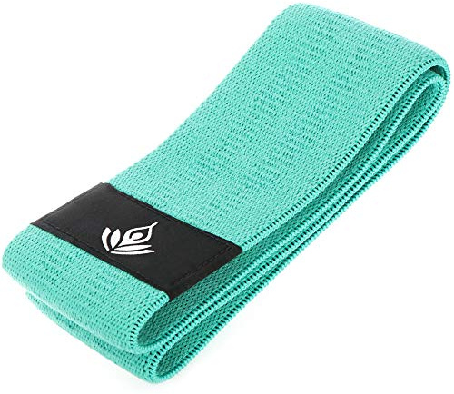 com-four® Yoga Widerstandsband aus Polyester und Gummi, Gymnastikband | Pilates und Yoga - Fitnessband - Flex-Loop für Workout
