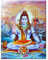 Yooyu Shiva Lord Leinwandgemälde an der Wand Hindu-Götter Wandkunst Poster und Drucke Hinduismus Bild für Wohnkultur 21 x 30 cm (8 x 12 Zoll) rahmenlos