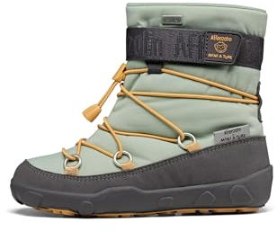 Affenzahn Schneestiefel Vegan Snowy wasserdicht, warm gefüttert, vegan, zum Reinschlüpfen, Größe 21-32 Mini A TURE Grün - Grün
