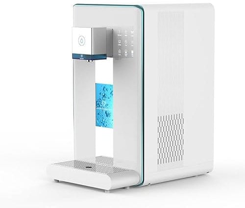 AORA | Auftisch-Umkehrosmoseanlage mit Wasserstoff-Ionisator und Heißwasserfunktion | Quick Change - Wasserfilter | Hydrogenwasser, und Heißwasser | 6 Temperaturstuffen mit Festwasseranschluss