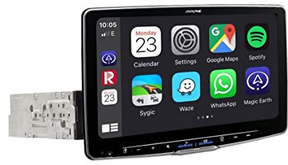 Alpine ILX-f115TRA | Radio de coche con pantalla táctil de 11 pulgadas, DAB +, carcasa de montaje de 1 DIN, soporte inalámbrico Apple Carplay y Android Auto para Ford Transit (a partir de 2018)