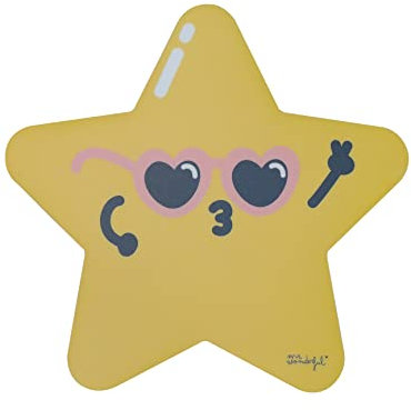 Mr Wonderful Mauspad, extrafeine Faser, Computermatte mit Rutschfester Gummibasis, für Maus mit Kabel oder kabellos, PC/Mac Sterne