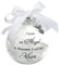 Weihnachten Gedenkkugeln Ornamente Feder Ball Ich habe einen Engel im Himmel mit kleinem Engel Weihnachtskugel Ornament Mama Papa hängende Dekoration