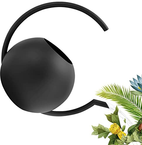 Plantas, Regadera Metal Mate para Plantas Interior, Regadera Decorativa Negra antiarañazos 1000ml/33oz para Plantas Interior al Aire Libre jardín casa Flor Gusengo