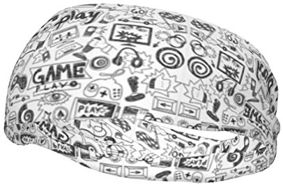 Videospiel Jungen Mode Sport Schweißband Herren und Damen Stirnband für Fitness Laufen Sport