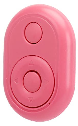 Bluetooth Remote Control Page Turner, für TikTok für App Kamera Remote Shutter Selfie Button, Fingertip Video Controller für Handy (Rosa)