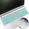 YongMai 2Pcs Silicone Keyboard Cover Skins for 15.6 HP Laptops, 15-BS013DX 15-BS020NR 15-BS020WM 15-BS033CL 15-CB010NR 15-CB071NR 15-CC010NR 15-CC020NR 15-CC063NR 15-CC064NR 15-CC065NR (Green+Clear)