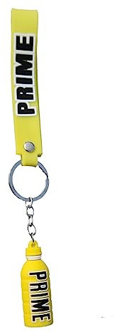DEMHA Prime Drink Keyring - Universal KeyChain - Car Keychain - Purse KeyChain - Water Proof KeyChain - KeyRing Holder For Men And Women (Yellow)