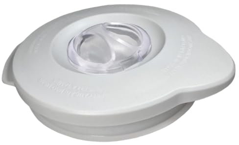 124462-000-805 Glass Blender Jar Lid Replacement 110404-000-805 Fits for Oster Blender Jars that Measure 5 1/2 at the Top -White