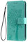 SEAHAI Coque pour Motorola Edge 40 Neo Etui Portefeuille, Joli Rétro Feuilles et Chat Embossée Premium PU Cuir Housse Flip Cover, Étui Antichoc Case, Vert