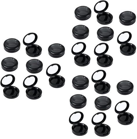 minkissy 24pcs Travel Makeup Case Single Eyeshadow Palette Organiser Makeup Storage for Women Lightweight Sturdy for Eyeshadow Blush Bronzer