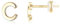 TINGN Ohrstecker Ohrringe Silber 925 Mädchen Damen, Anfangsbuchstaben C Medizinische Ohrstecker Gold Schmuck Frauen Mädchen Geburtstag Muttertag Weihnachten Personalisierte Jugendweihe Geschenke