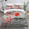 KOOKYY BettwäSche 135x200 Japanische Kirschblüten 3 teilig Bettbezug Flauschig Leicht Mikrofaser Betten Set mit Reißverschluss Tokio-Blumen 3D Motiv Bettwäsche-Set mit 2 Kissenbezüge 80x80cm