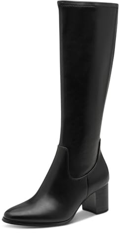 MARCO TOZZI Damen Hohe Stiefel mit Absatz Vegan aus Kunstleder