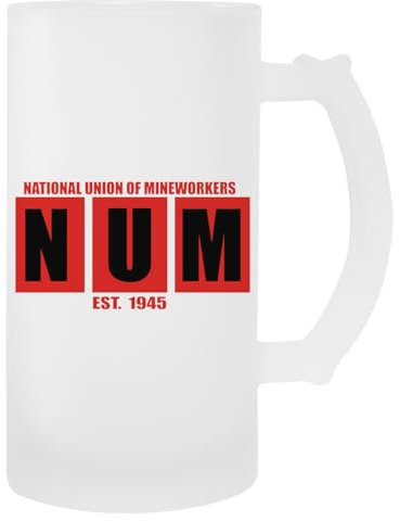 National Union Of Mineworkers Glas-Bierbecher Mit Henkel