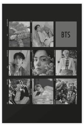 AmAzwi K-Pop BTS Jungkook Poster auf Leinwand, Schlafzimmer, Dekoration, Sportlandschaft, Büro, Raumdekoration, Geschenk, ungerahmt: 20 x 30 cm, 10 Stück