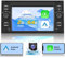 Podofo Autoradio per Ford Focus/C-max/S-max/Galaxy/Fusion/Fiesta/Mondeo/Kuga/Transit Connect con Carplay Android Auto, Radio Android 2G+64G con Bluetooth/WiFi/GPS+Telecamera di retromarcia AHD, Nero