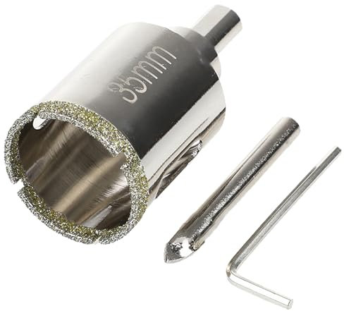 35mm Scie Cloche Carrelage, Scie Cloche Diamant, Trépan Carrelage, Trépan Diamant, Tile Hole Cutter, Foret Trépan Diamant pour Coupe de Carrelage,Verre,Céramique,Pierre Microcristalline,Granit