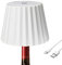 LED Wine Bottle Lamp,3 Colors Dimmable Wine Bottle,2000mAh USB Rechargeable Bottle Light,Night Light Touch Control Cordless Table Light Bedside Lamps,Wine Bottle Night Light for Bar Bedroom (White A)