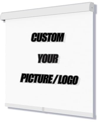 SLKWDOBD Custom Blackout Roller Shades for Windows, Personalized Image Picture Logo Pull Down Roller Blinds, Light Filtering Shades with Spring System, UV Protection for Home, Office(Custom Size)