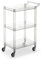 GIYDNEI Rollender Aufbewahrungswagen Mit Rädern, Acryl-Barwagen Durchsichtiger Beistelltisch Mobile Regale Aufbewahrungsort Organizer Küche Servierwagen,Clear,16.7 Dx11 Wx29 H