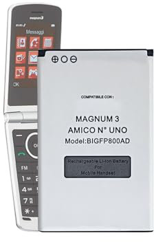 MUKUZI Battery Compatible with BRONDI Magnum 3/Amico N.1/Amico N UNO BL-11AT Mobile Phones Smartphone (Replacement for BIGFP800AD)