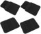 TINEASUR 1 Satz 4 STK Auto Bodenmatte Auto Fußpolster Fußmatten Fürs Auto wasserdichte Teppiche Wasserdichter Teppich wasserdichte Fußmatte Universalautomat Autoboden PVC Black