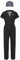 Miutii Kinder Gefangener Kostüm Jungen Mädchen Gefängnis Häftling Overall Jumpsuit mit Mütze Insasse Outfit Halloween Karneval Fasching Schwarz 170-176